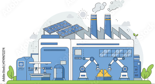 Smart Factory Production Automation Industry Technology