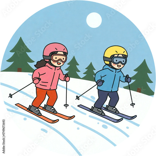 스키장 겨울 어린이