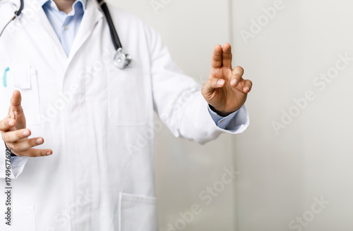 Medical professional making...