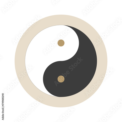 Winter solstice cultural symbol. Asian holiday with family feast and food traditions. Dongzhi vector illustration for social media post, greeting card, invitation
