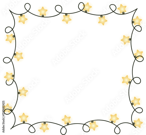 Square Light Garland Frame