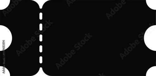 Black and White Ticket Invitation Pass Event Entry Admission Graphic Design