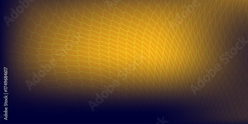 Abstract net background blue and gold for sports, Mesh texture for fishing nets. Seamless pattern for sportswear or soccer goal, volleyball net, basketball hoop, hockey, athletics. Vector