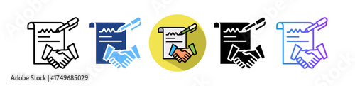Work Contract multiple icon