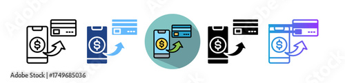 Money Transfer multiple icon
