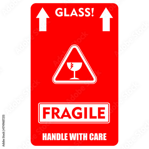 Glass, Fragile sticker and label delivery