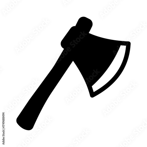 
An illustration of a black icon of a Halloween holiday attribute on a white background