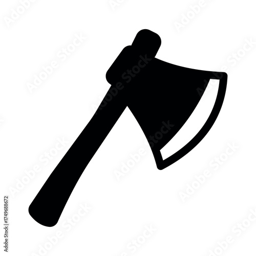 
An illustration of a black icon of a Halloween holiday attribute on a white background