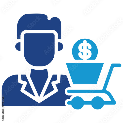 Buyer glyph color icon