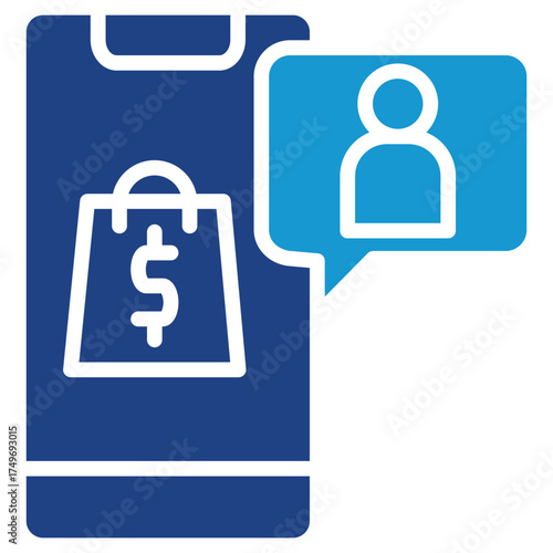 Digital Consumer glyph color icon