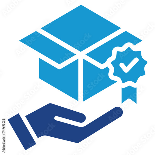 Product Quality glyph color icon