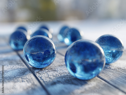 Blue Marble Art, bokeh.
