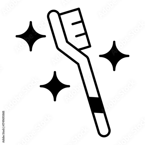Toothbrush dualtone icon