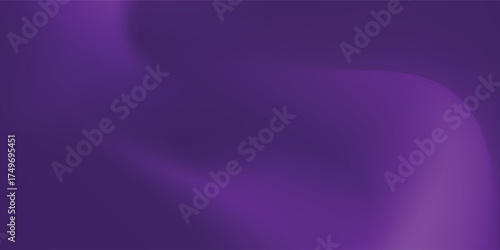 Aesthetic Light purple wave abstract background. Gradient. The surface texture of the fabric is firm. Dark colored background with space for design. Eps 10