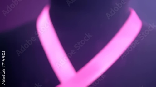 Symbol of Hope Pink Ribbon for Breast Cancer Campaign.