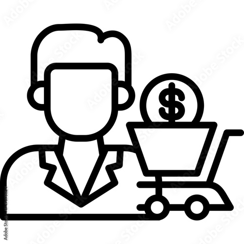 Buyer line icon