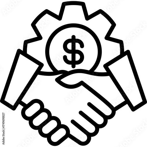 Fair Trade line icon