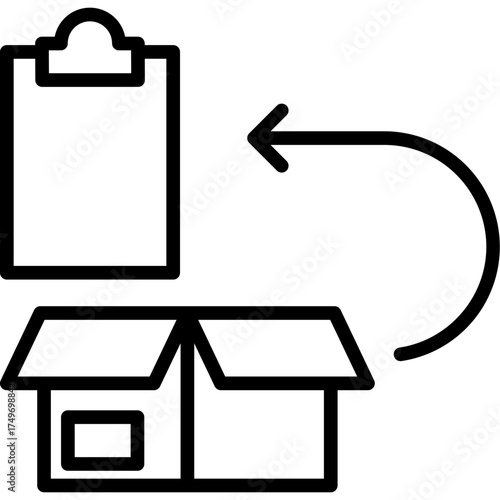 Return Policy line icon