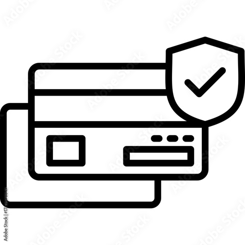 Secure Payment line icon