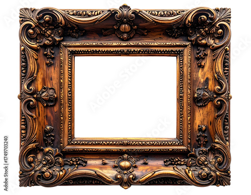 Ornate wooden picture frame (3)