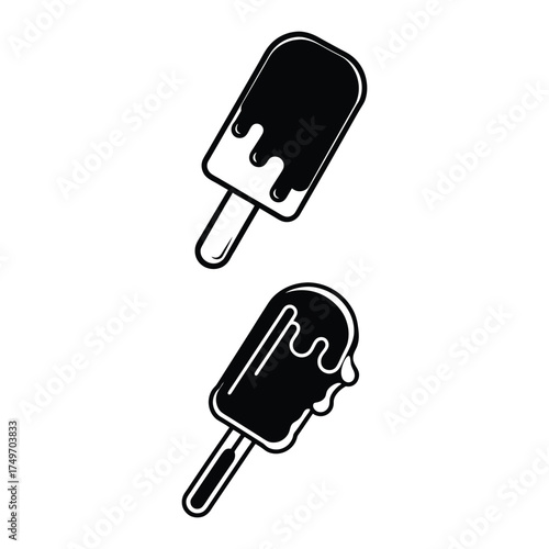 Collection of delicious ice cream icons for sweet treats and desserts