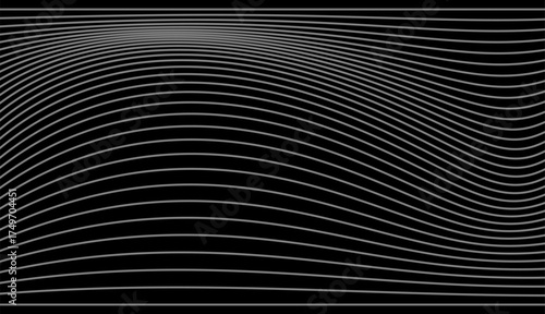 Futuristic Scan Line Wavy Abstract Background Vector