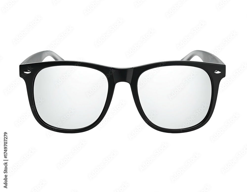 Fototapeta premium Black sunglasses front view