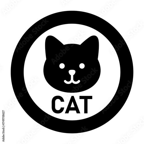 CAT　猫の顔　アイコン