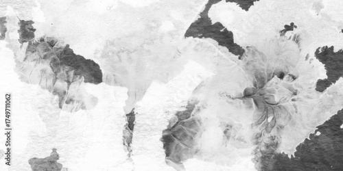 abstract monochrome ink or black watercolor splatters, suitable for winter sports or action theme, abstract watercolor grey background texture, elegant white marble texture with subtle gray veins.