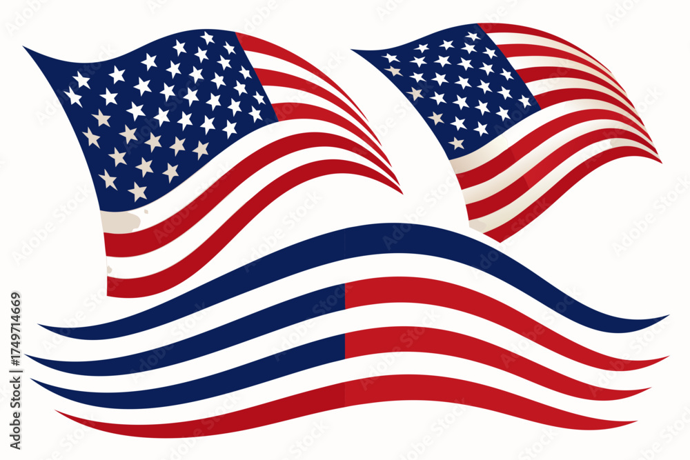 Fototapeta premium United states flag
