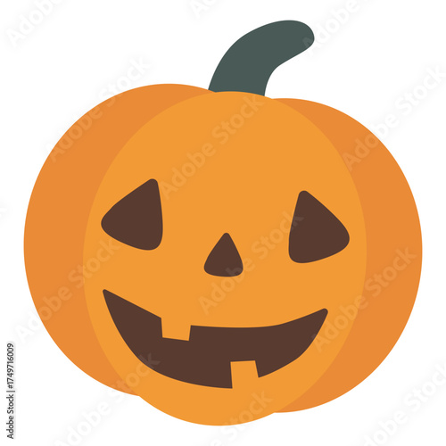 halloween pumpkin isolated on white