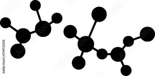 Amino Acid Structure Icon for Web and Graphic Design
