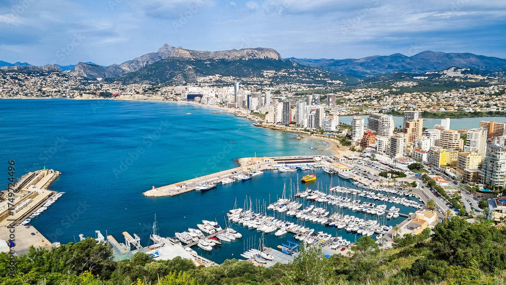 Fototapeta premium Calpe, Spain - mountain view at Parc Natural del Penyal d'Ifac