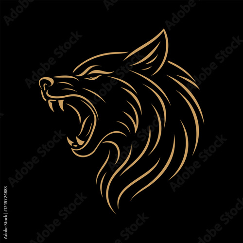 wolf head silhouette