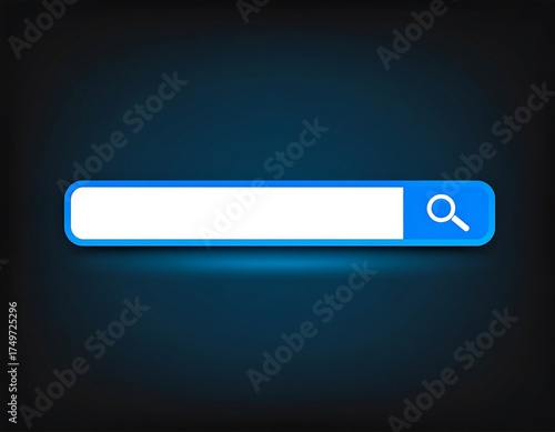 Modern Search Bar Illustration.