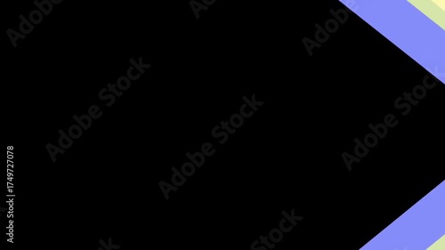 Vibrant arrow stripe transition animation with dynamic motion and layered colors on a black background. Perfect for video intros, outros, slideshows, and motion graphic transitions.