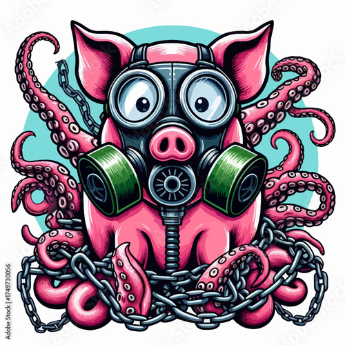 A cute, cartoonish illustration of a small brown monkey with big, expressive eyes and a playful tail.