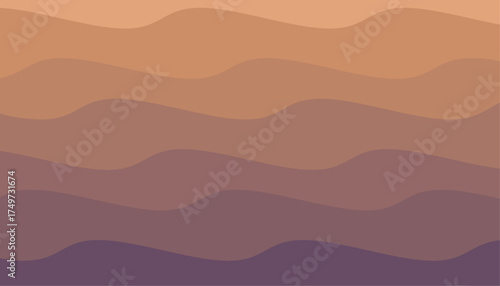 gentle waves of gradient color, a smooth transition from peach to plum
