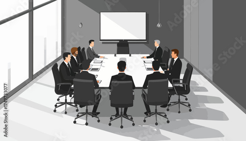 Hybrid Work Dynamics Transforming Meetings in a Modern Conference Room Setting