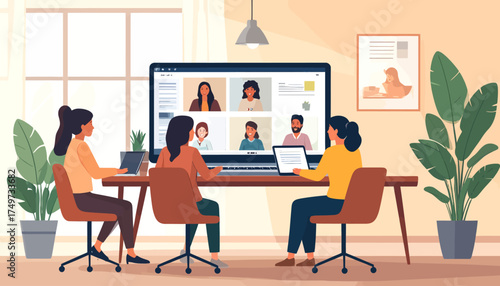 Hybrid Work Team Collaboration and Virtual Meetings in the Modern Workplace - A Guide