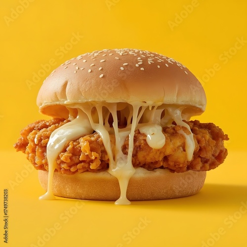 hamburger on a plate