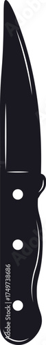 Hunting knife sharp blade tool silhouette icon