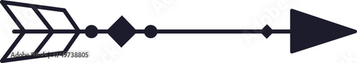 Tribal style arrow symbol pointing right direction