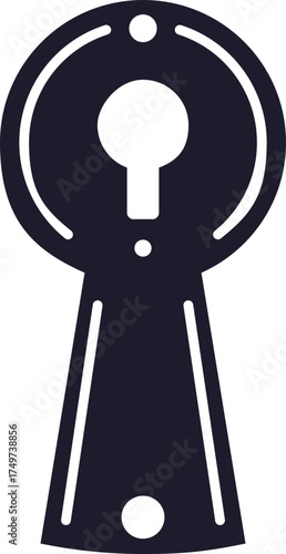 Keyhole icon symbolizing security and restricted access