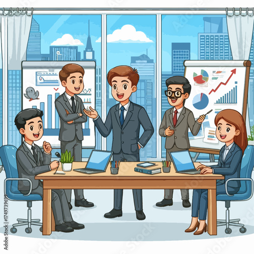 Vibrant illustration of a majestic adult tiger and a cute cub surrounded by whimsical Asian-inspired decorative elements and nature motifs.