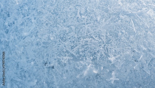 Abstract Patterns in Frozen Hues, Textured Surface with Fractured Lines and Subtle Light.