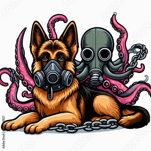 Vibrant illustration of a majestic adult tiger and a cute cub surrounded by whimsical Asian-inspired decorative elements and nature motifs.