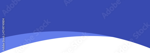 Abstract blue header shape. Border element and wavy frame for website. Top form, modern bottom and curved divider for banner and certificate.