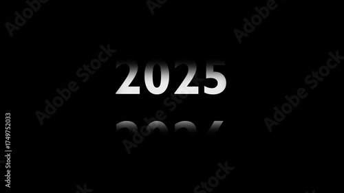 Digital Counter Animation of Years from 2016 to 2026. Odometer Style Timeline for New Year.