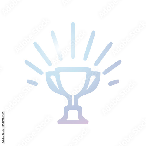 Trophy cup icon design template